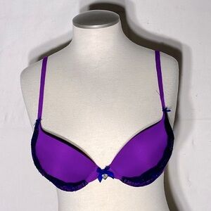 LA Senza Purple Push Up Bra With Padding 36A